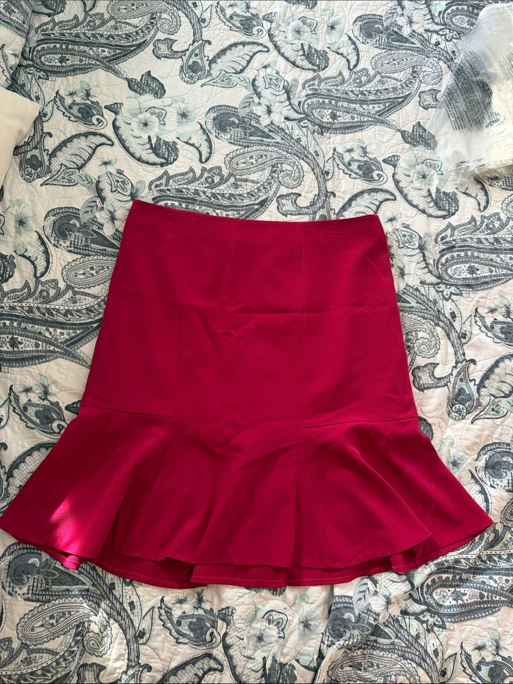 Kasper Fuchsia A-Line Flared Hem Skirt size 16